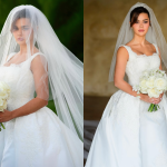 Lá vem a noiva! Franciny Ehlke mostra vestido para casamento com empresário bilionário