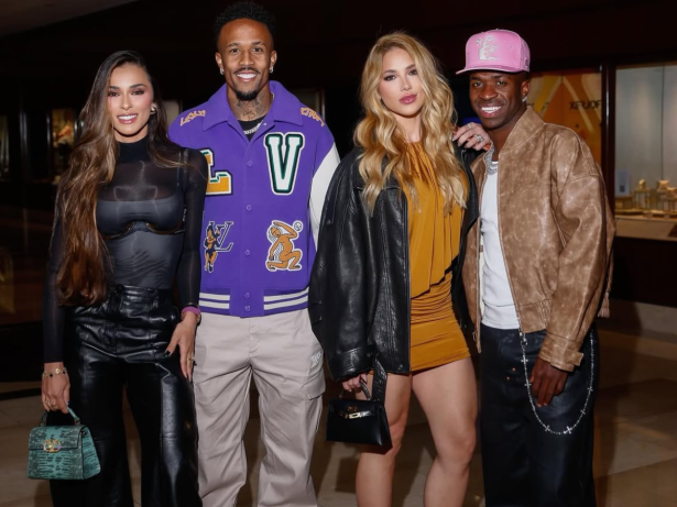 Virginia e Vini Jr. posam coladinhos em registros com Éder Militão e Tainá Castro
