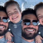 Filho de Henrique, dupla de Juliano, viraliza por semelhança inusitada com o pai