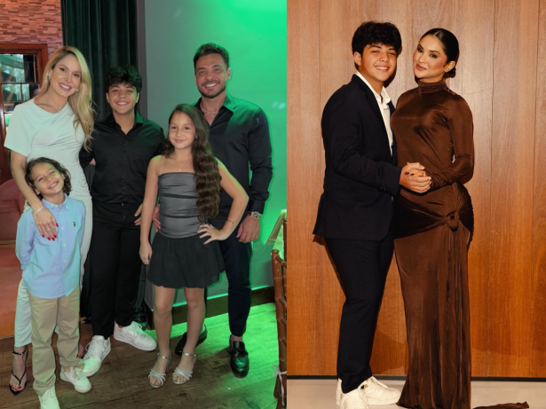Mileide Mihaile e Wesley Safadão prestigiam formatura escolar do filho, Yhudy
