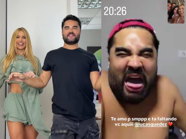 Virginia se declara para Lucas Guedez em meio à polêmica com Carlinhos: “Pra sempre”