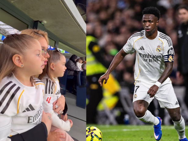 Maria Flor encanta ao defender Vini Jr. durante jogo do Real Madrid: “Vou bater”