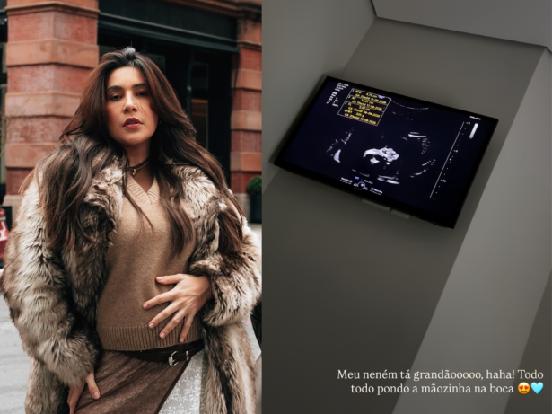 Lauana Prado mostra ultrassom do filho e atualiza evolução de Dom: “Está grandão”