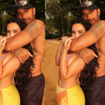 Lewis Hamilton posa em clima de romance com Kim Kardashian nas redes sociais