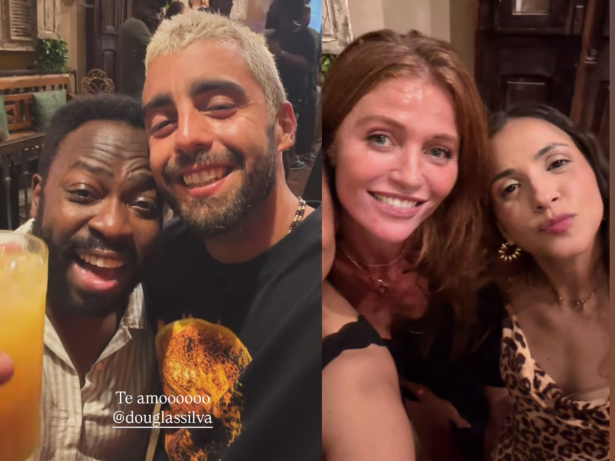 Pedro Scooby e Cíntia Dicker marcam presença no aniversário de Douglas Silva