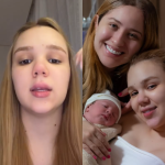 Júlia Ribeiro desabafa sobre parto da filha com Mari Fernandez: “Muitas dores”