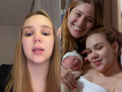 Júlia Ribeiro detalha parto da filha com Mari Fernandez em São Paulo