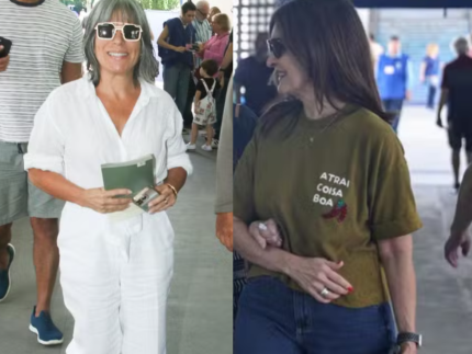 Fátima Bernardes e Glória Pires votam no RJ: famosos nas Eleições 2026