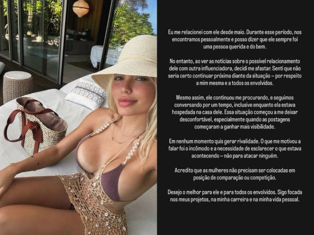 Modelo brasileira se pronuncia após pedido de perdão de Vini Jr. e esclarece relação com o jogador