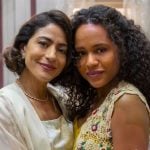 Clarice (Carol Castro) e Beatriz (Duda Santos) em 