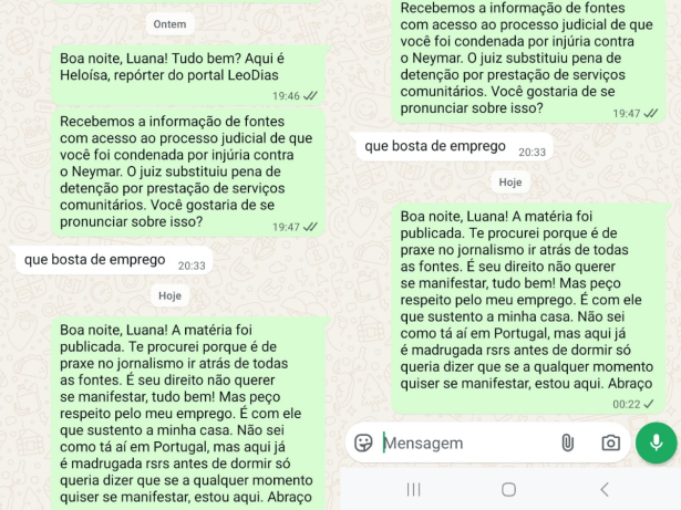 Luana Piovani ataca jornalista do portal LeoDias: “Bosta de emprego”. Veja o que a repórter respondeu!