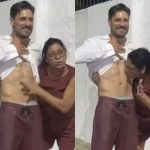Dona Delma beija tanquinho de Daniel Rocha em churrasco pós BBB: “Coisa linda”