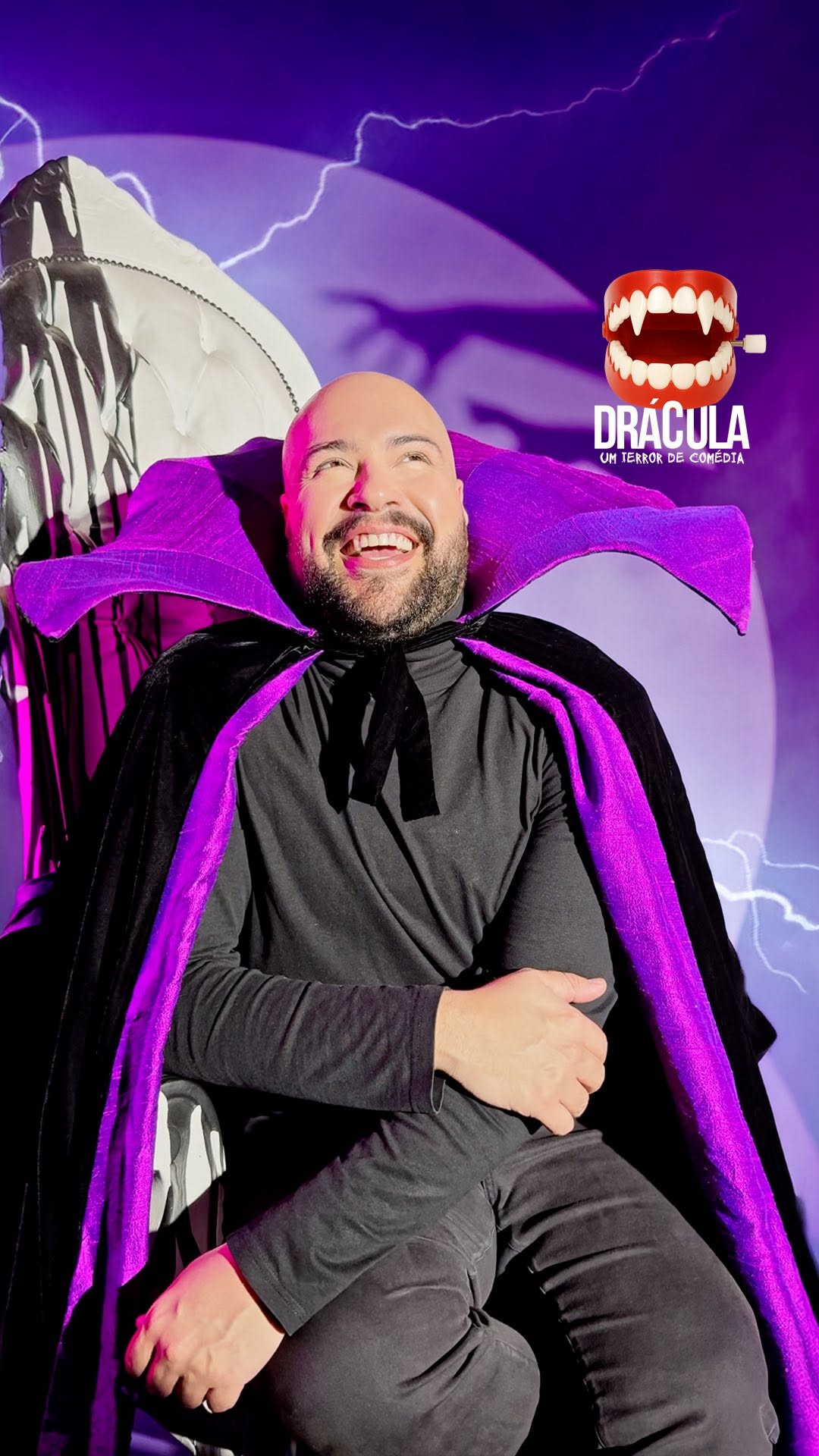 Reprodução: Instagram/@draculanoteatro Reprodução: Instagram/@draculanoteatro