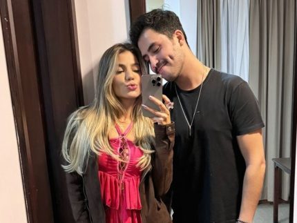 Durando: Hariany Almeida completa 1 ano de namoro com filho de Leonardo