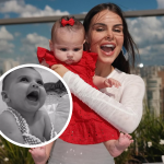 Helena dá gargalhada e esbanja fofura em vídeo publicado por Amanda Kimberlly