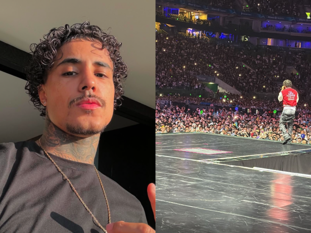 MC Livinho é ovacionado ao subir no palco para abrir show de Chris Brown