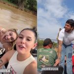 Ana Castela e Zé Felipe desembarcam no Pantanal com Poliana, Leonardo e amigos