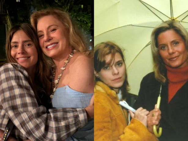 Vera Fischer encontra Carolina Dieckmmann e relembra parceria na novela “Laços de Família”