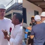 Prefeito de Macapá se irrita com jornalistas e dá ‘mata-leão’ em cinegrafista durante vistoria de obra