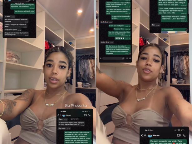 Vivi Noronha rebate Poze e expõe prints: “Quis me expulsar de casa por birra”