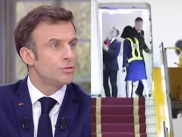 Presidente da França leva tapa no rosto durante suposto desentendimento com a primeira-dama