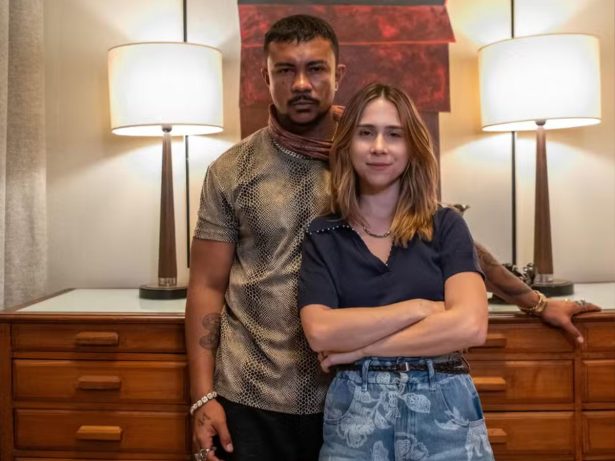 Lucélia vira primeira-dama da Chacrinha e protagoniza cena quente com Bagdá em “Três Graças”