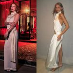 Ruiva, Adriana usa vestido de R$ 2,8 mil da grife de Sasha em “Quem Ama Cuida”
