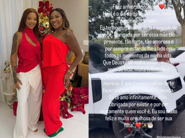 Ludmilla presenteia a mãe com carro luxuoso em aniversário: “Minha parceira pra tudo”