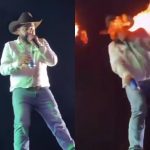 Léo, dupla de Raphael, sofre queimaduras no rosto durante show