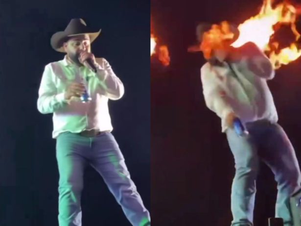 Léo, dupla de Raphael, sofre queimaduras no rosto durante show