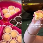 Filho de Justin Bieber experimenta doces brasileiros e detalhe chama atenção