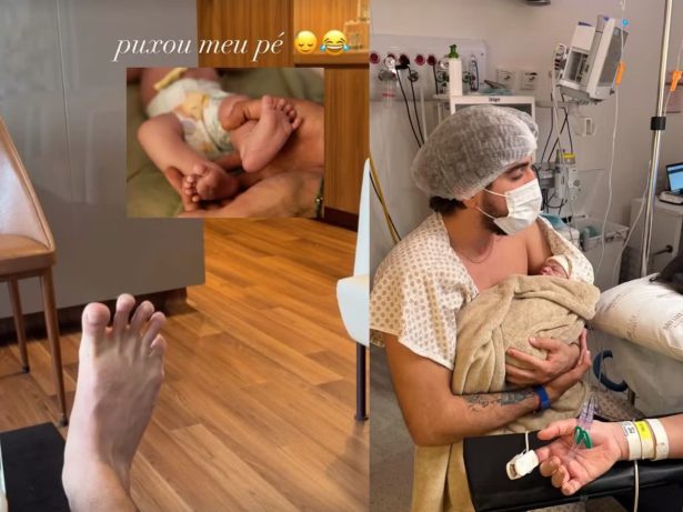 Nattan brinca sobre semelhança entre ele e a filha, Zuza: “Puxou meu pé”
