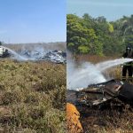 Avião de pequeno porte cai em área rural de MT e deixa três mortos