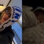 Fã número 1: Virginia compra faixa com nome de Vini Jr. e arranca risadas do jogador