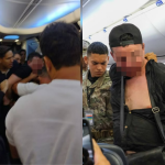 Homem tenta abrir porta de avião em aterrissagem, resiste e é agredido. Veja!