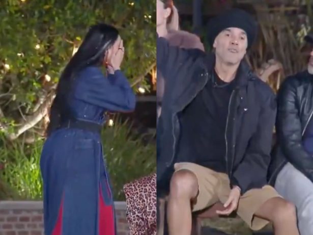 Fernando se descontrola e joga água no rosto de Tamires