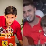 Filho caçula de Cristiano Araújo completa 12 anos e usa mesma roupa do sertanejo