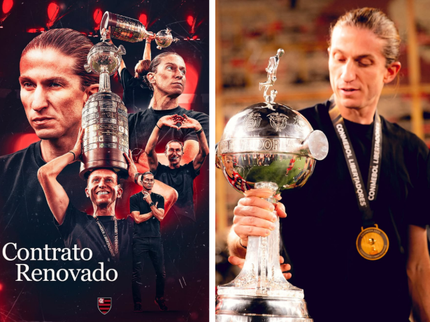 Após novela, Flamengo anuncia renovação de contato com Filipe Luís até 2027