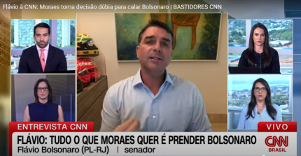 Flávio Bolsonaro sobre medidas de Moraes contra o pai: “Insanidade tão grande”