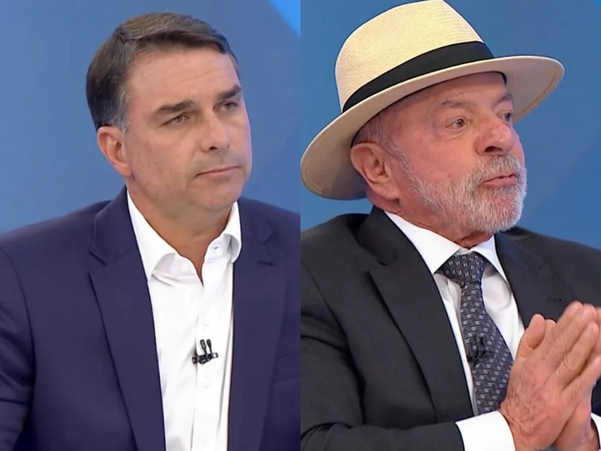 Flavio Bolsonaro e Lula