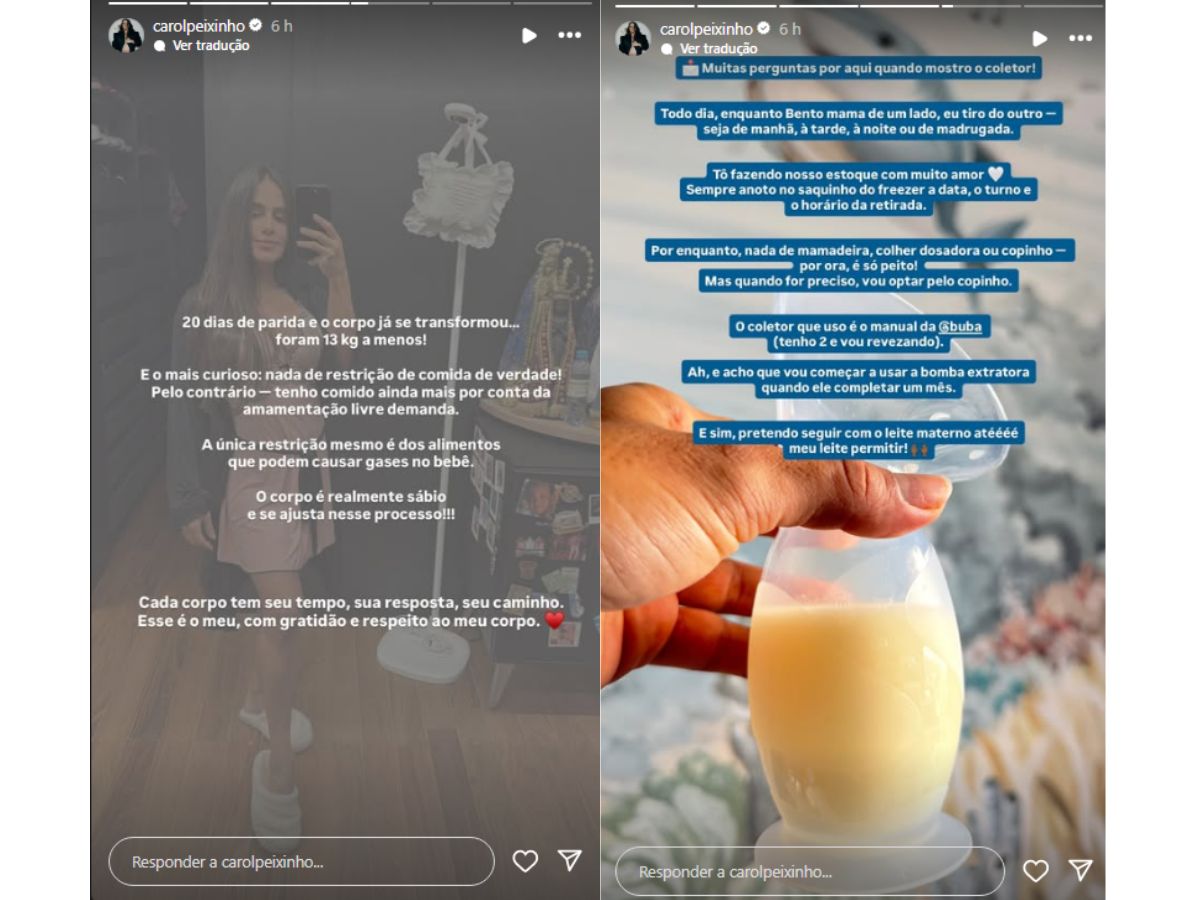 Instagram @carolpeixinho Instagram @carolpeixinho