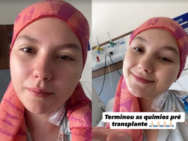 Isabel Veloso conta que finalizou as sessões de quimioterapia antes de transplante