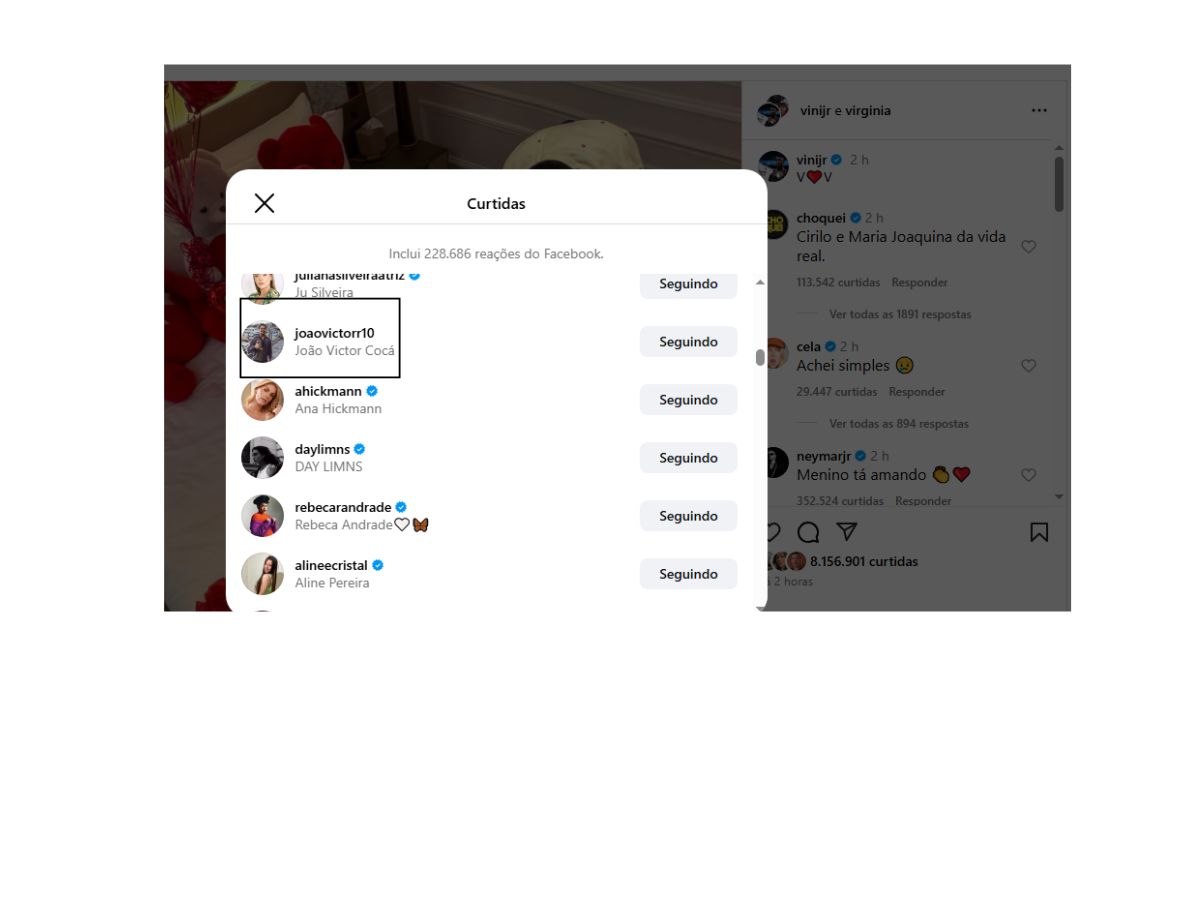 Reprodução: Instagram @virginia Reprodução: Instagram @virginia