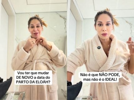 Maíra Cardi explica por que o parto da filha com Thiago Nigro pode mudar