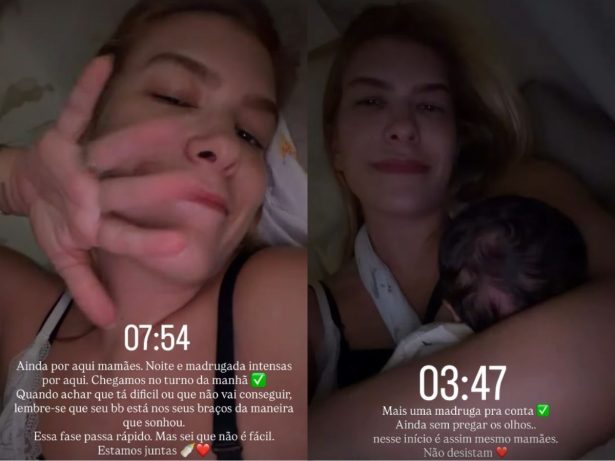 Após alta hospitalar, Lore Improta revela noite em claro com filho recém-nascido