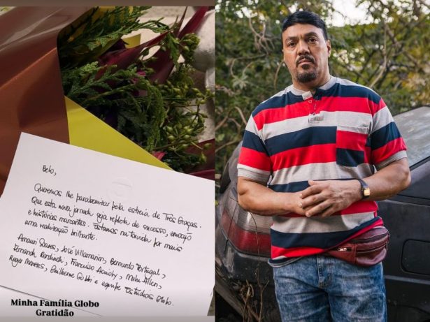 Alta cúpula da Globo envia mensagem a Belo e celebra nova fase do artista em “Três Graças”