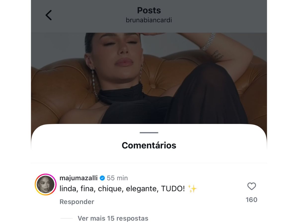 Reprodução Instagram @brunabiancardi Reprodução Instagram @brunabiancardi