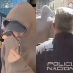 Piqué e Clara Chía são escoltados pela polícia após tumulto em restaurante