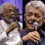 Gilberto Gil recebe Chico Buarque em show no Rio de Janeiro e surpreende a plateia