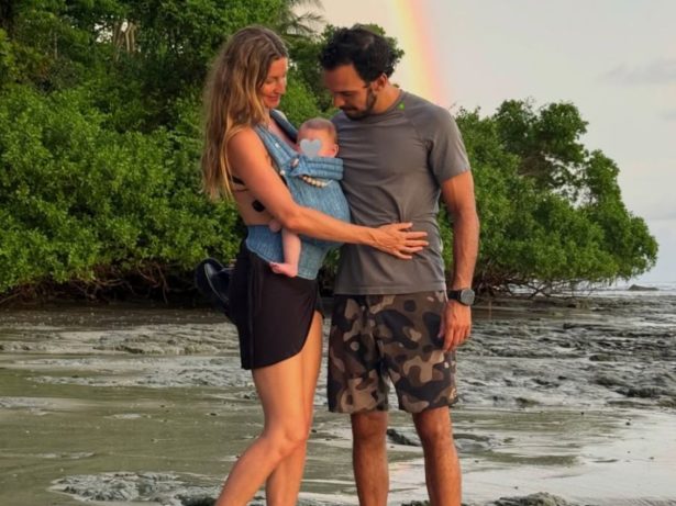 Gisele Bündchen exibe fotos raras e exalta marido em Dia dos Pais: “Inspiração”